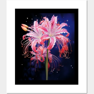 Japanese Spider Lily Soft Grunge Anime Aesthetic Flower Posters and Art